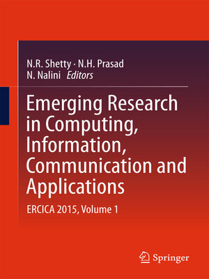 cover image of Emerging Research in Computing, Information, Communication and Applications